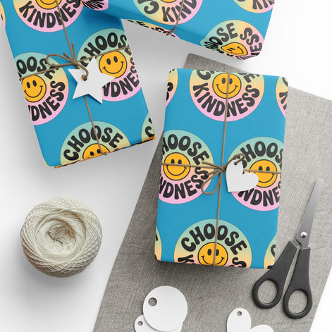 Turquoise Choose Kindness Wrapping Papers