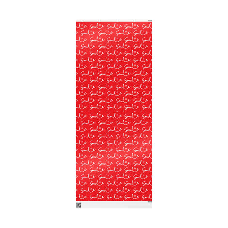Red Smile Stylish Gift Wrapping Paper for Any Occasion