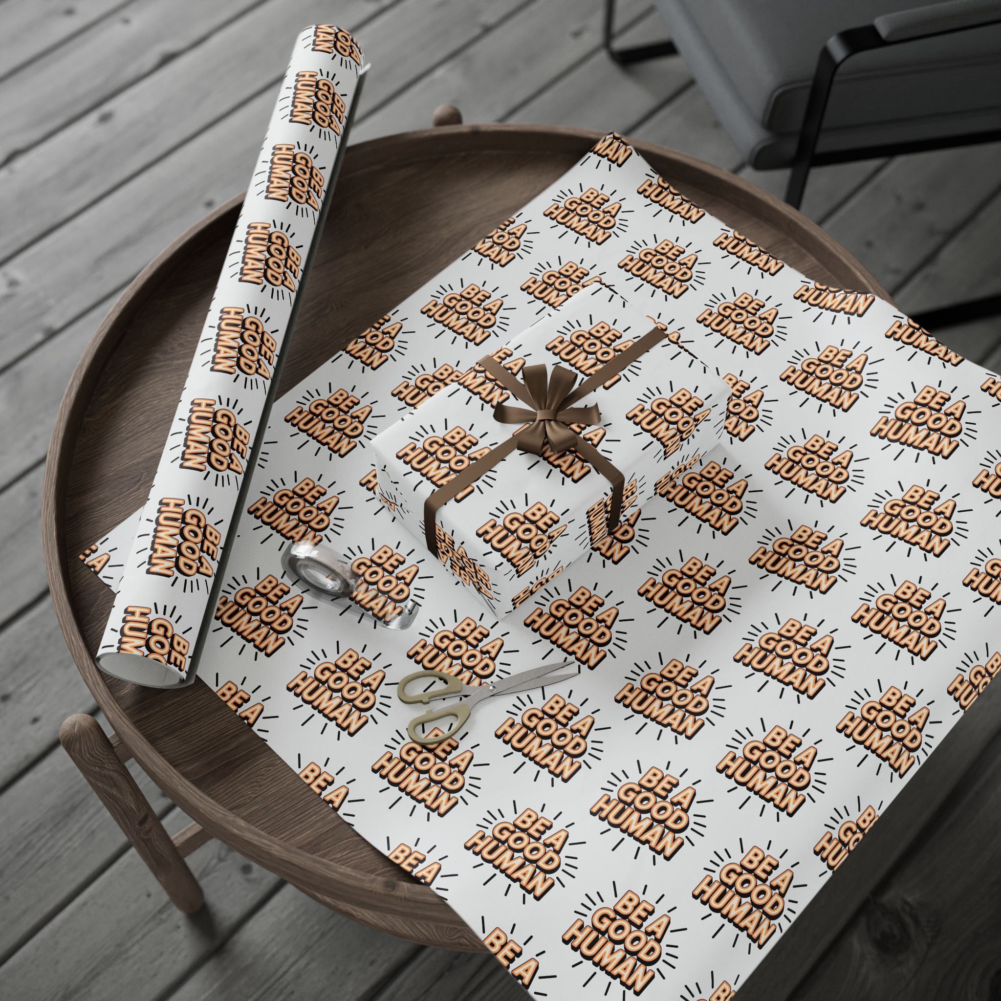 Be a Good Human Gift Wrap (Single Roll)