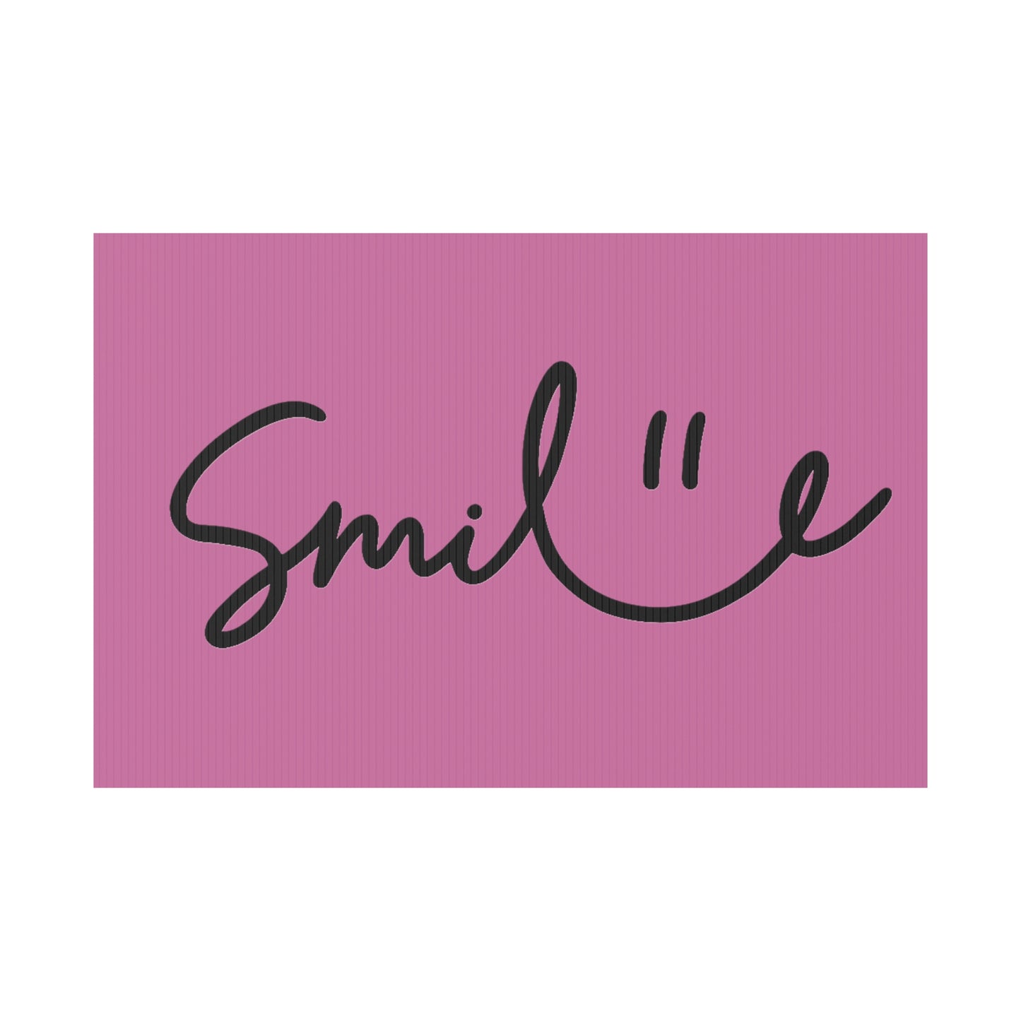 Light Pink Smile Yard Sign