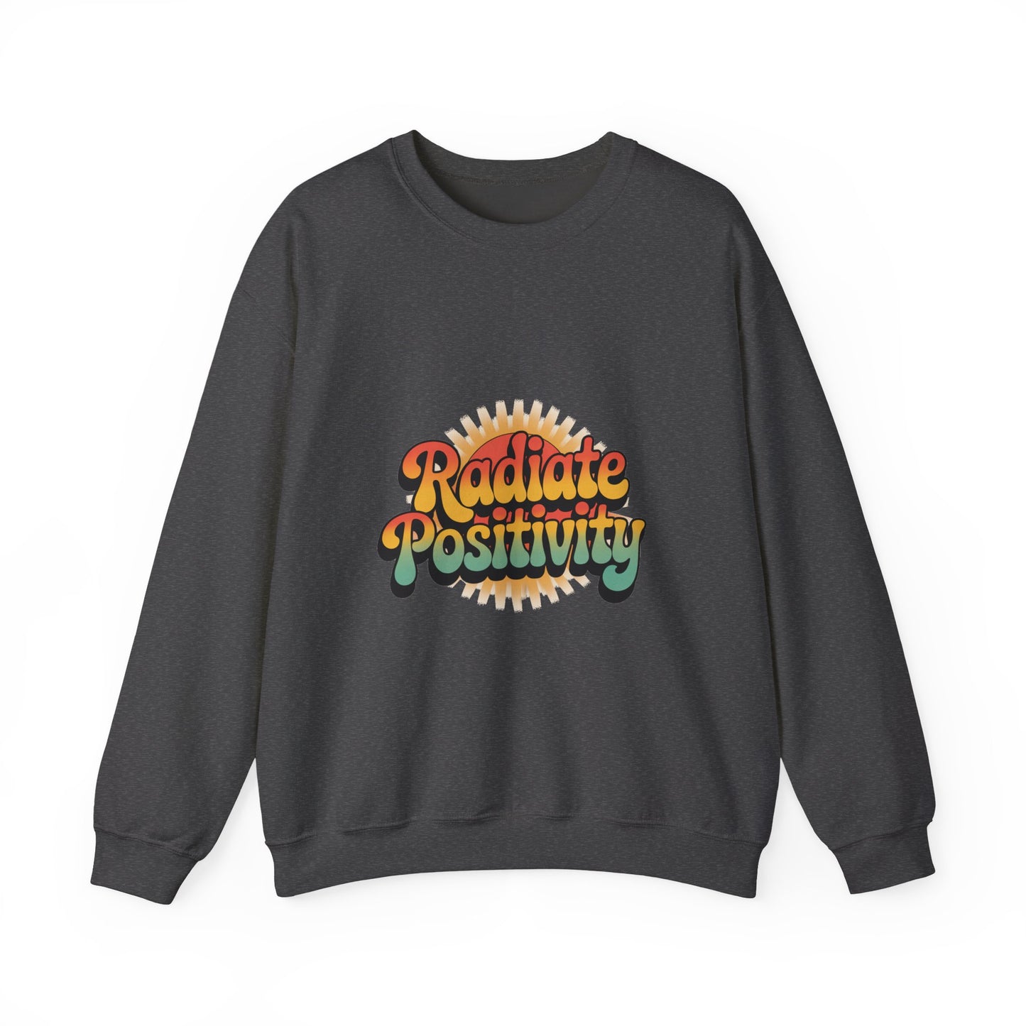 Radiate Positivity Unisex Heavy Blend Crewneck Sweatshirt
