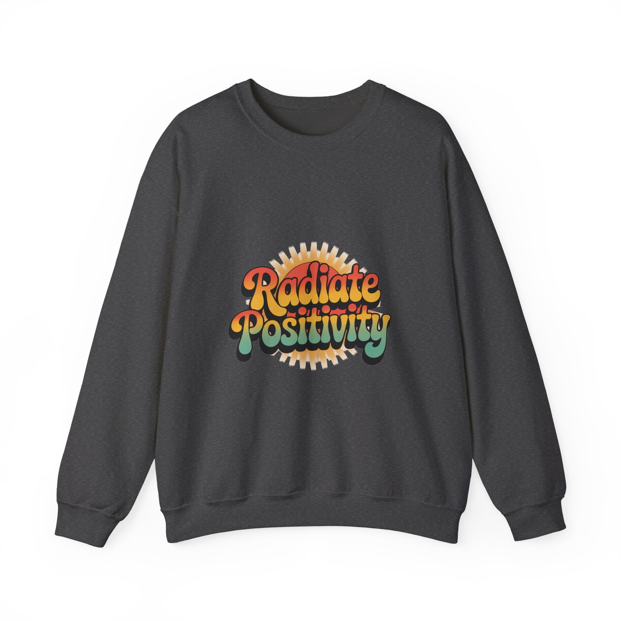 Radiate Positivity Unisex Heavy Blend Crewneck Sweatshirt