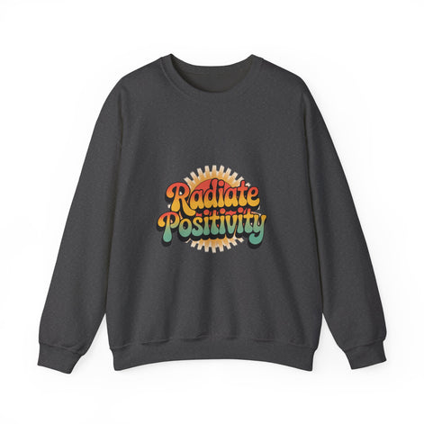 Radiate Positivity Unisex Heavy Blend Crewneck Sweatshirt