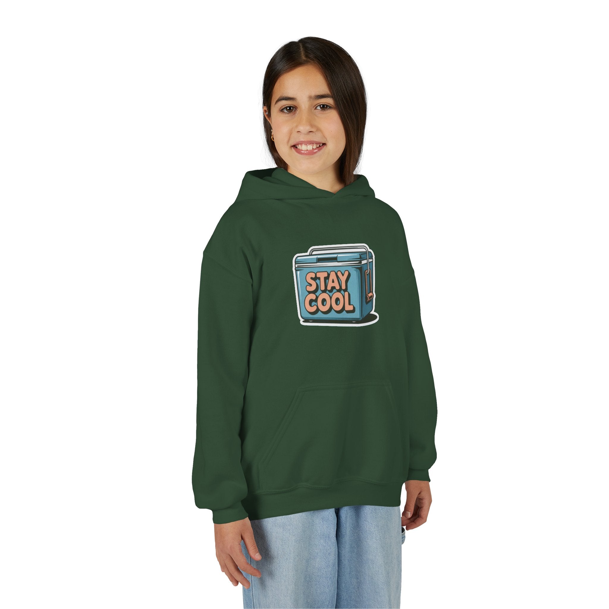 Youth Hooded Sweatshirt - Stay Cool Graphic
