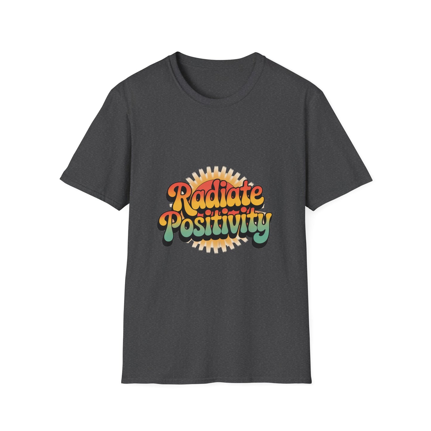 Radiate Positivity Unisex Softstyle T-Shirt - Feel Good Vibes