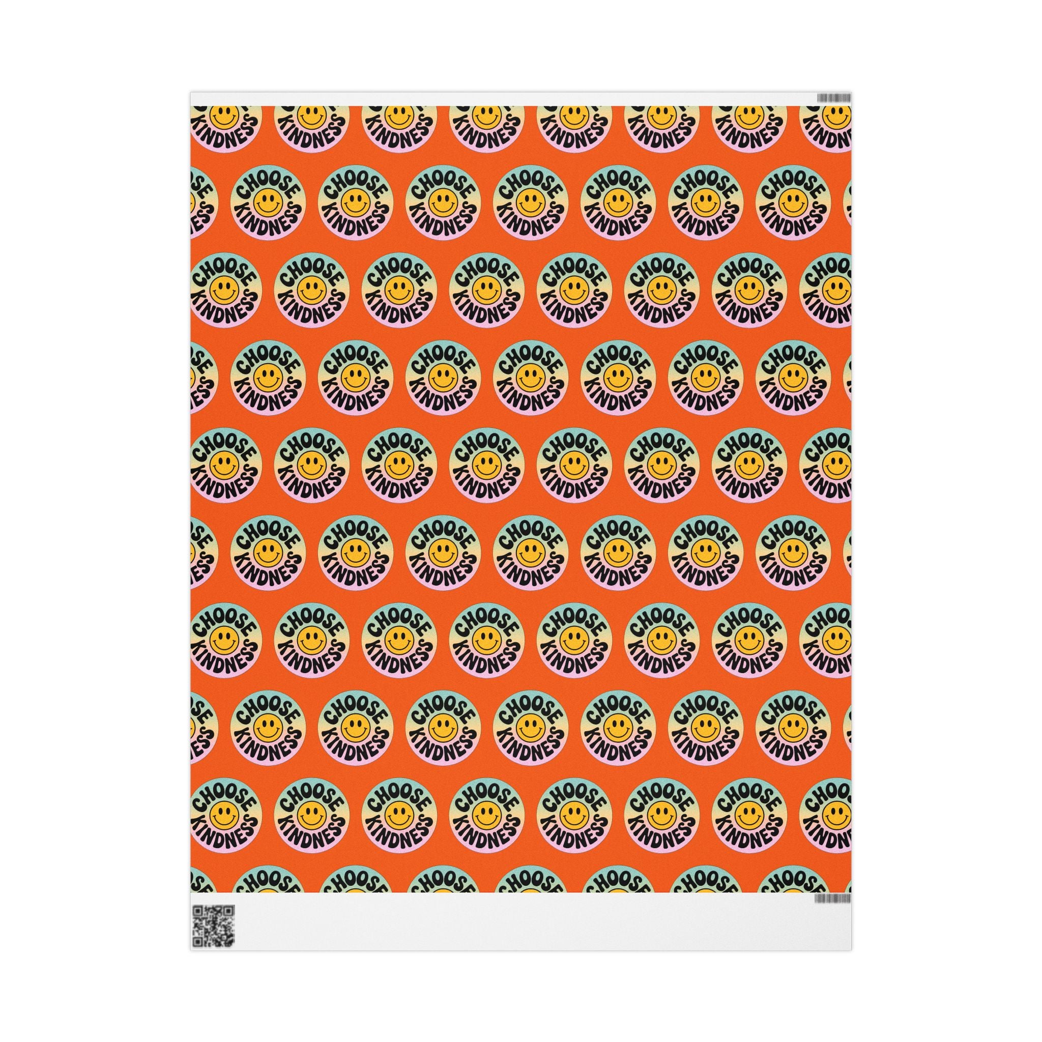 Orange Choose Kindness Wrapping Papers