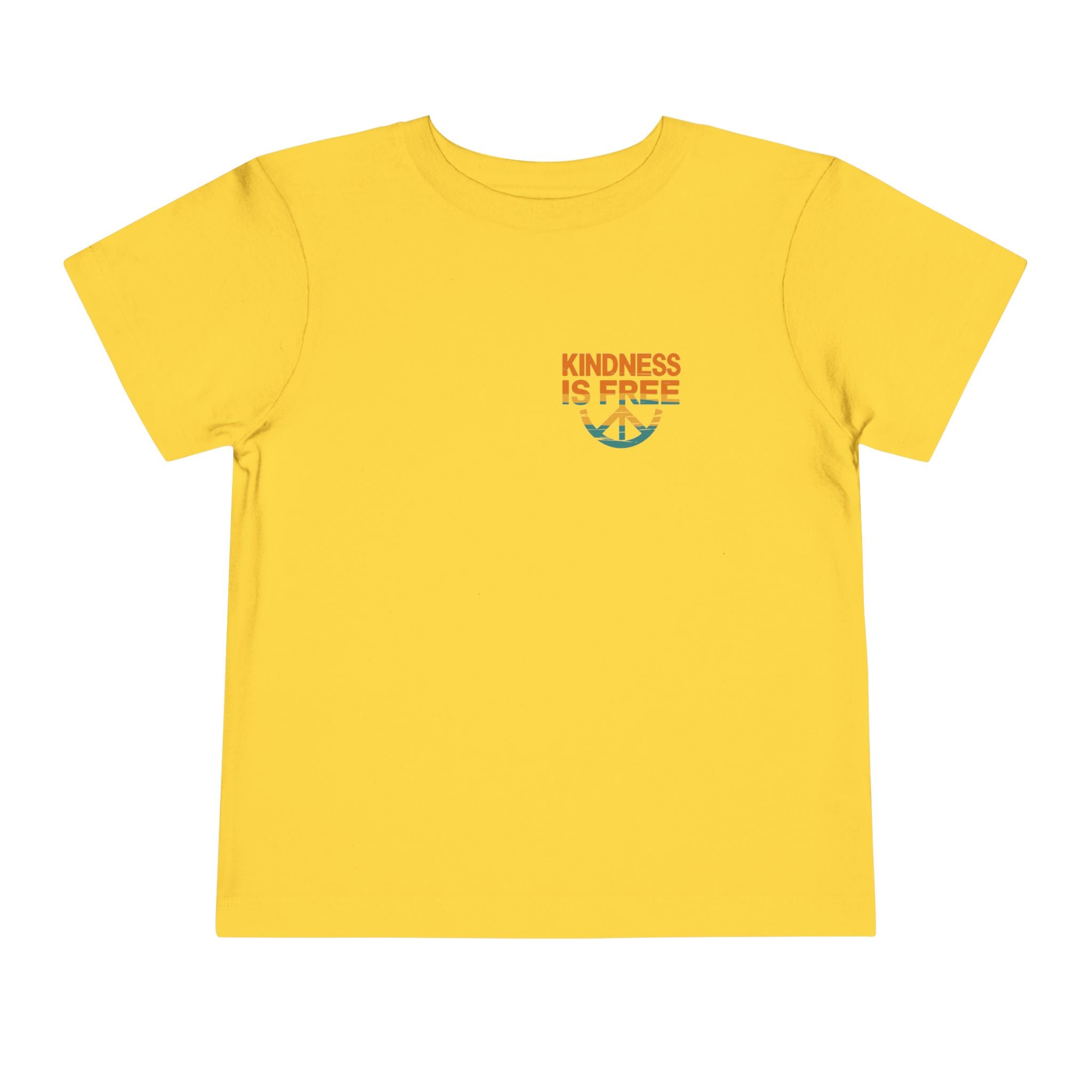Toddler Short Sleeve Tee - Kindness Is Free Peace Design