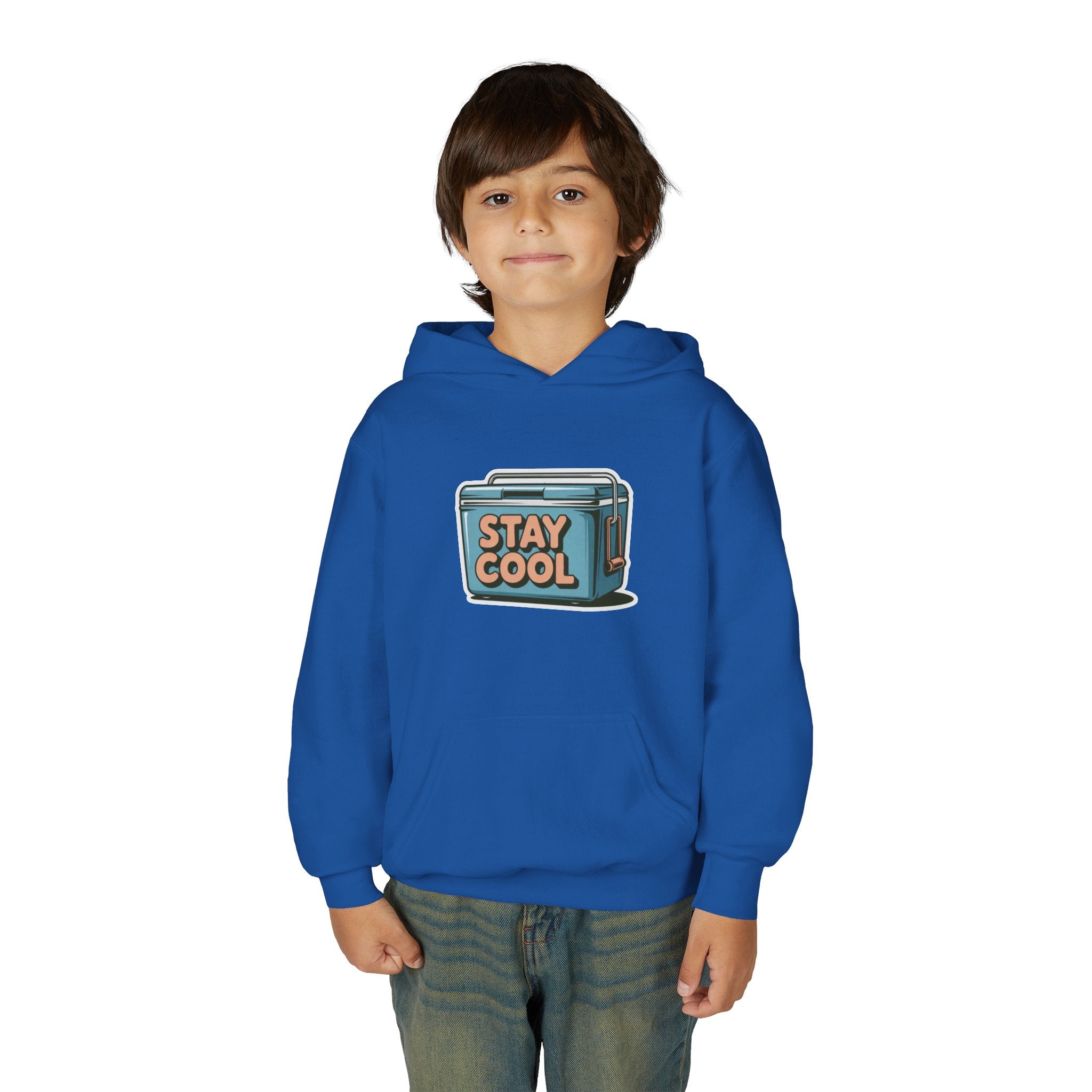 Youth Hooded Sweatshirt - Stay Cool Graphic