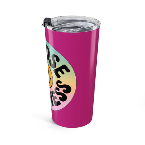 Light Pink Choose Kindness Tumblers – 20oz Travel Mugs for Positive Vibes