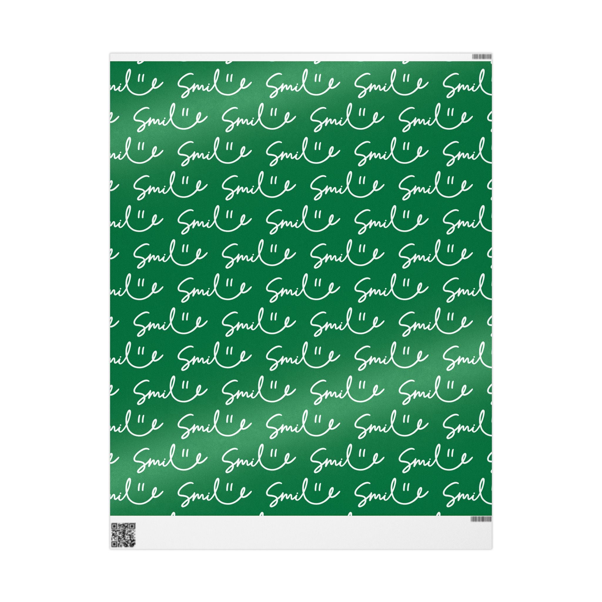 Green Smile Stylish Gift Wrapping Paper for Any Occasion