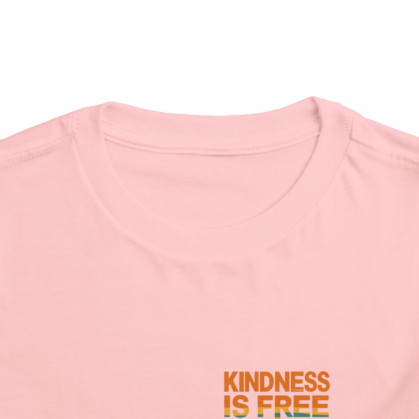 Toddler Short Sleeve Tee - Kindness Is Free Peace Design