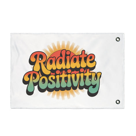 Radiate Positivity Double Sided Flag