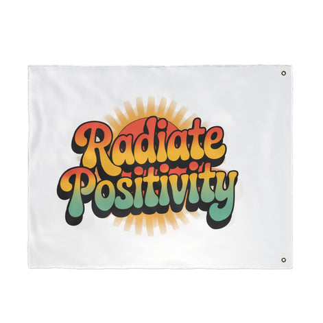 Radiate Positivity Double Sided Flag