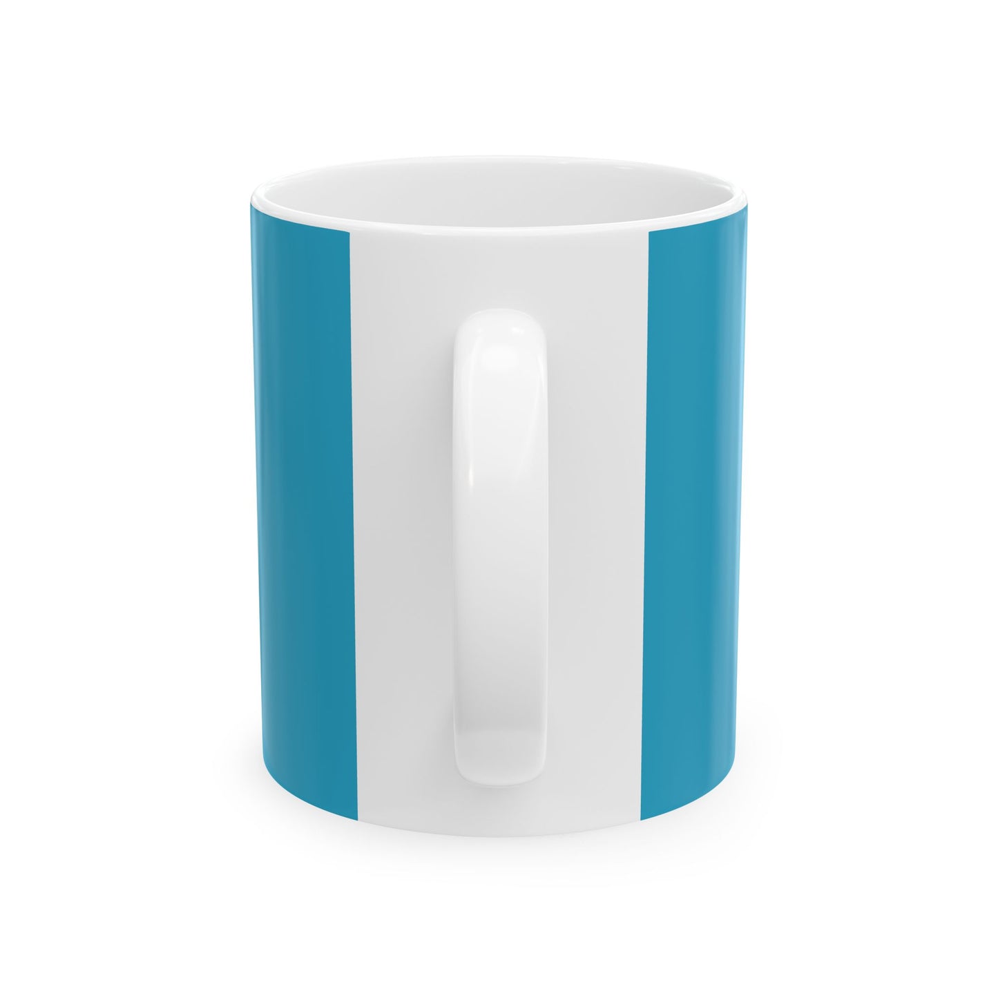 Turquoise Radiate Positivity Ceramic Coffee Mug,  11oz & 15oz