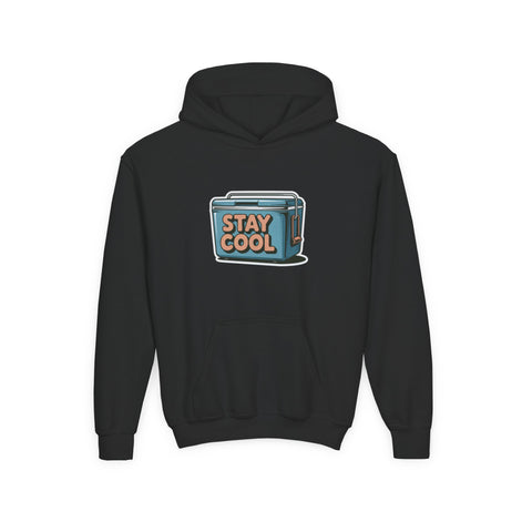 Youth Hooded Sweatshirt - Stay Cool Graphic