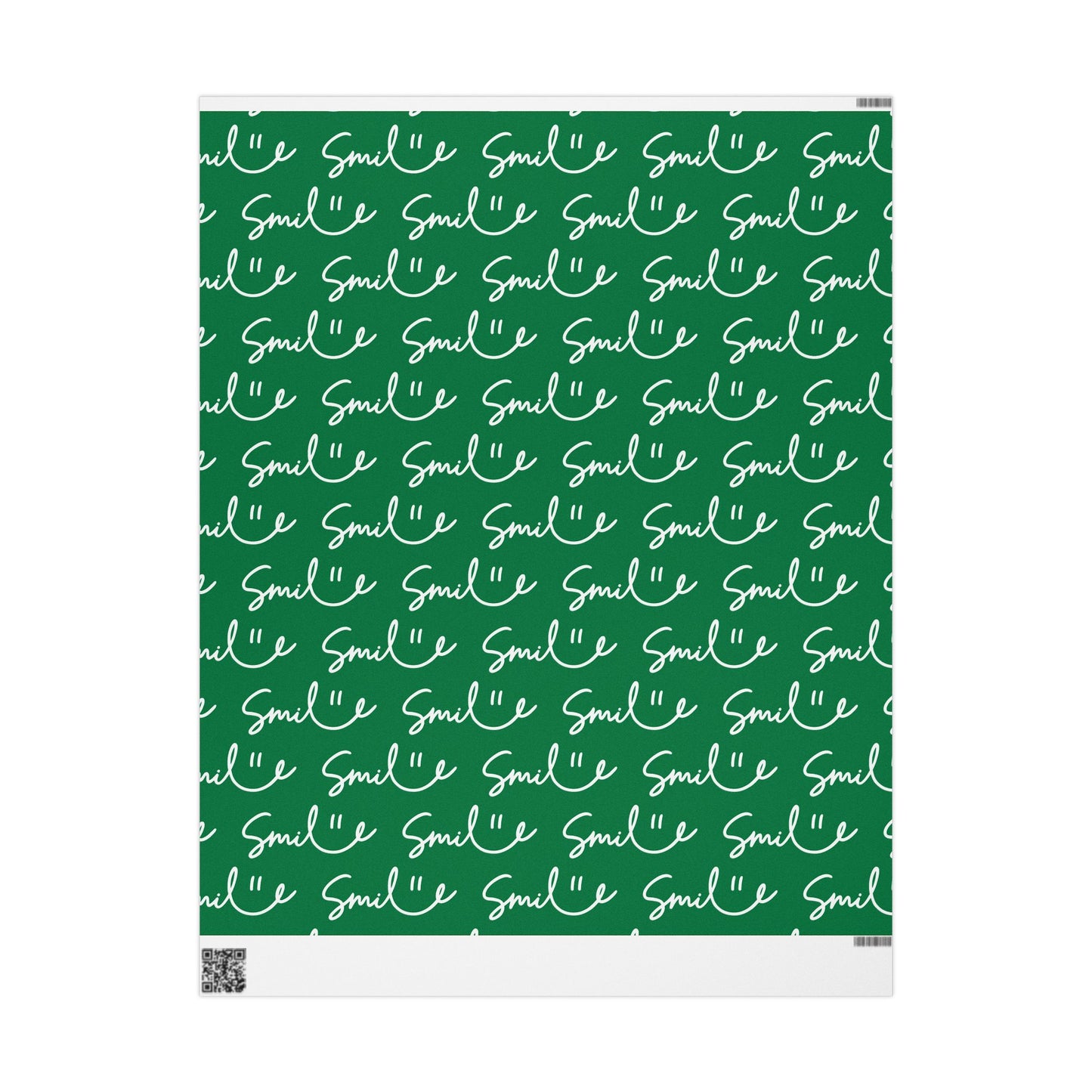 Green Smile Stylish Gift Wrapping Paper for Any Occasion
