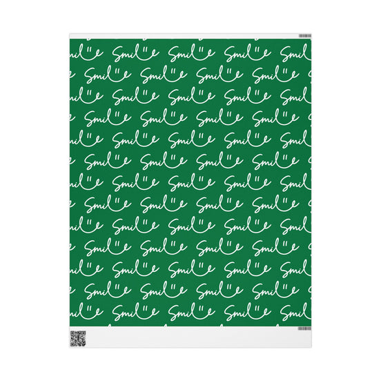 Green Smile Stylish Gift Wrapping Paper for Any Occasion