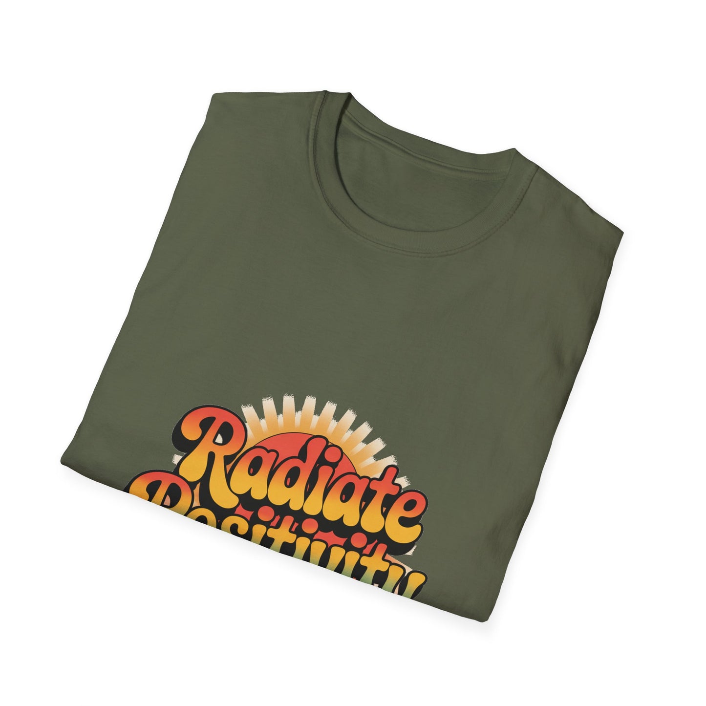Radiate Positivity Unisex Softstyle T-Shirt - Feel Good Vibes