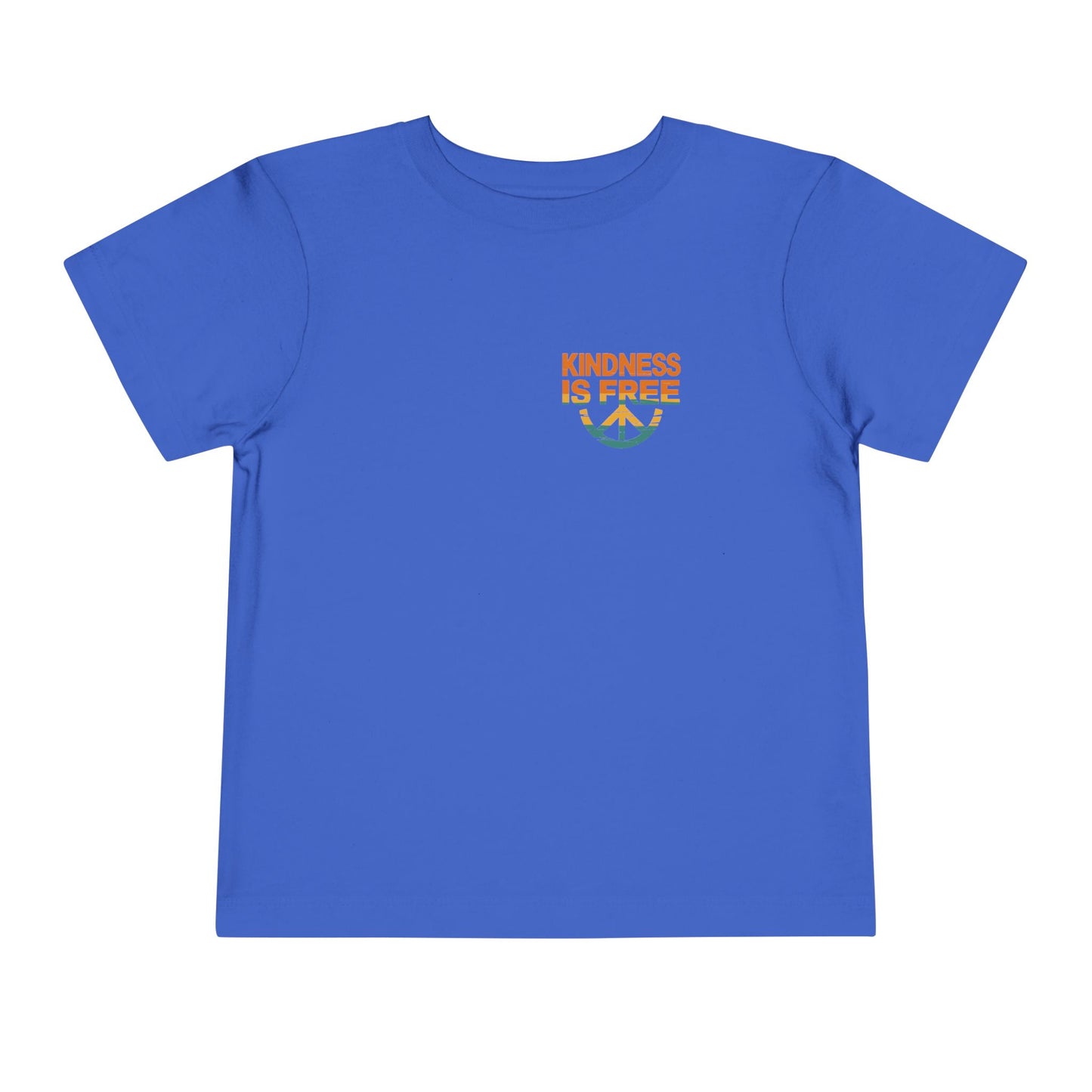 Toddler Short Sleeve Tee - Kindness Is Free Peace Design