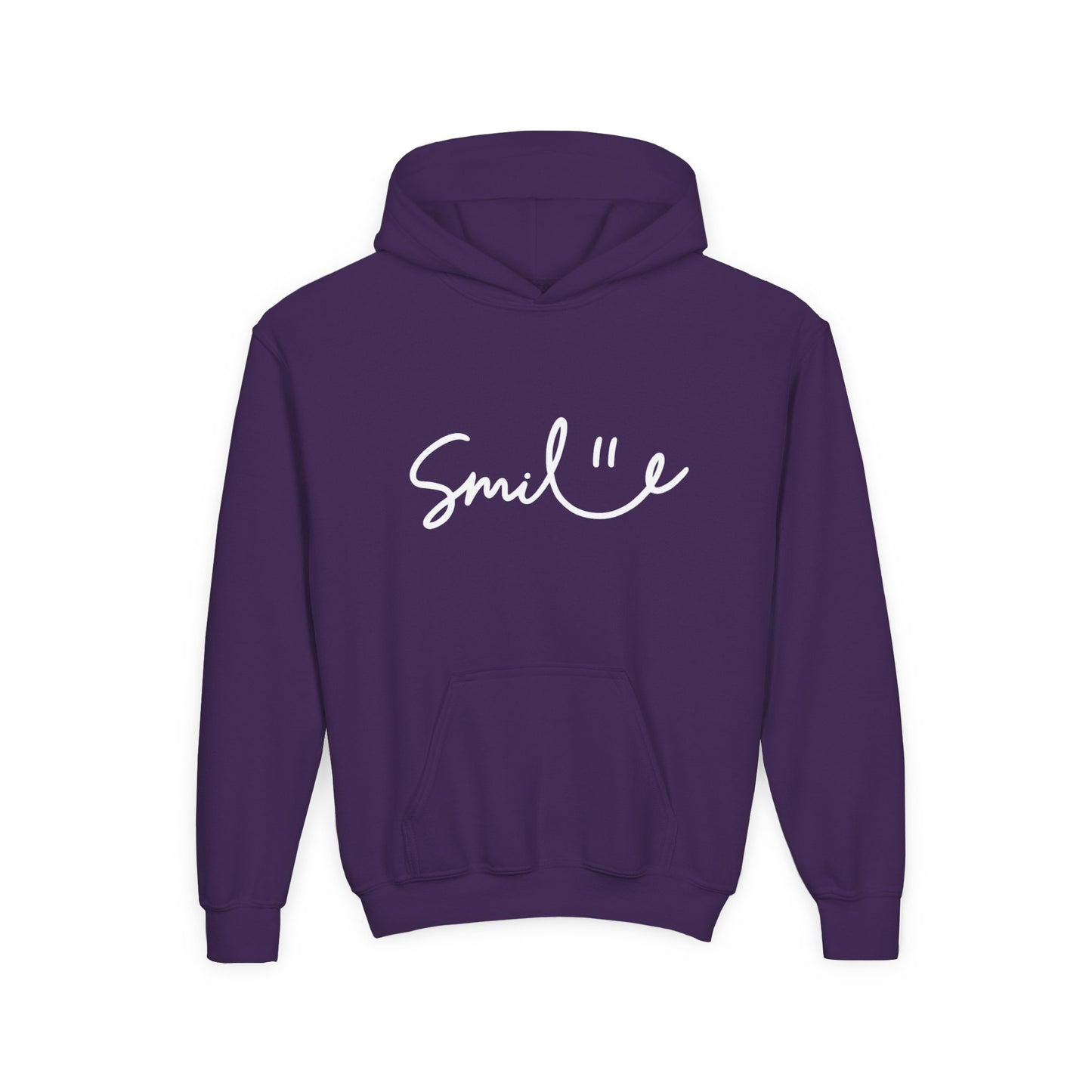 Smile Youth Heavy Blend Hoodie - Cozy, Cheerful Sweatshirt for Kids