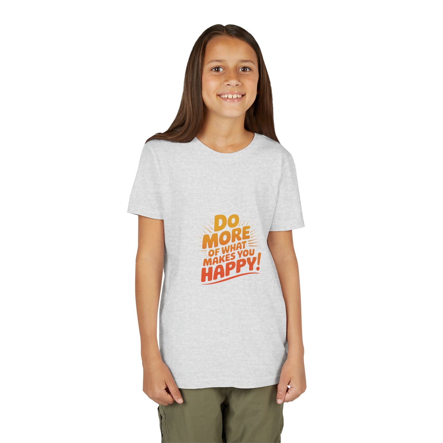 Youth Tee — “Do More of What Makes You Happy!” Positive Graphic Kids T‑Shirt