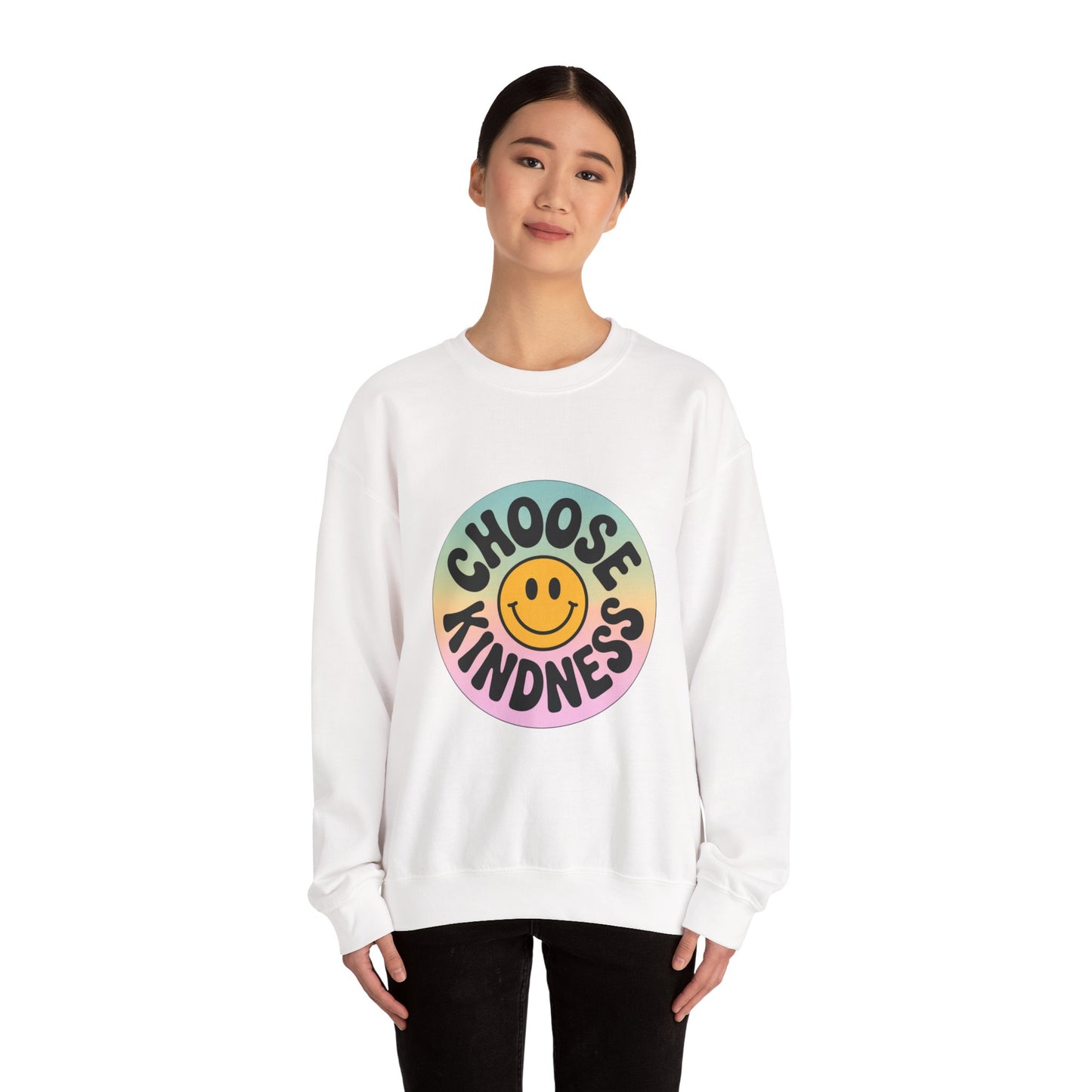 Choose Kindness Unisex Crewneck Sweatshirt - Positive Vibes Apparel