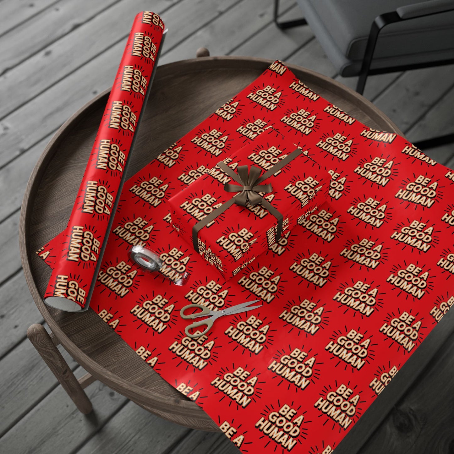 Be a Good Human Gift Wrap (Single Roll)