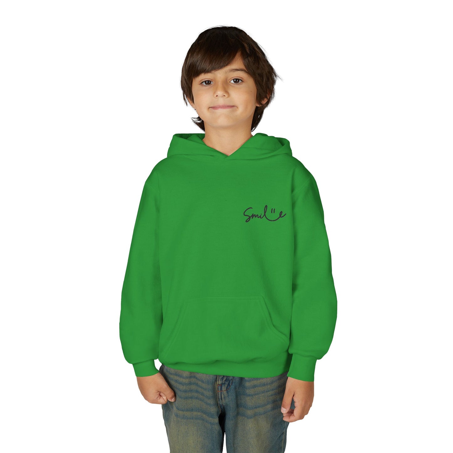 Smile Youth Hoodie - Cozy Heavy Blend Sweatshirt for Kids
