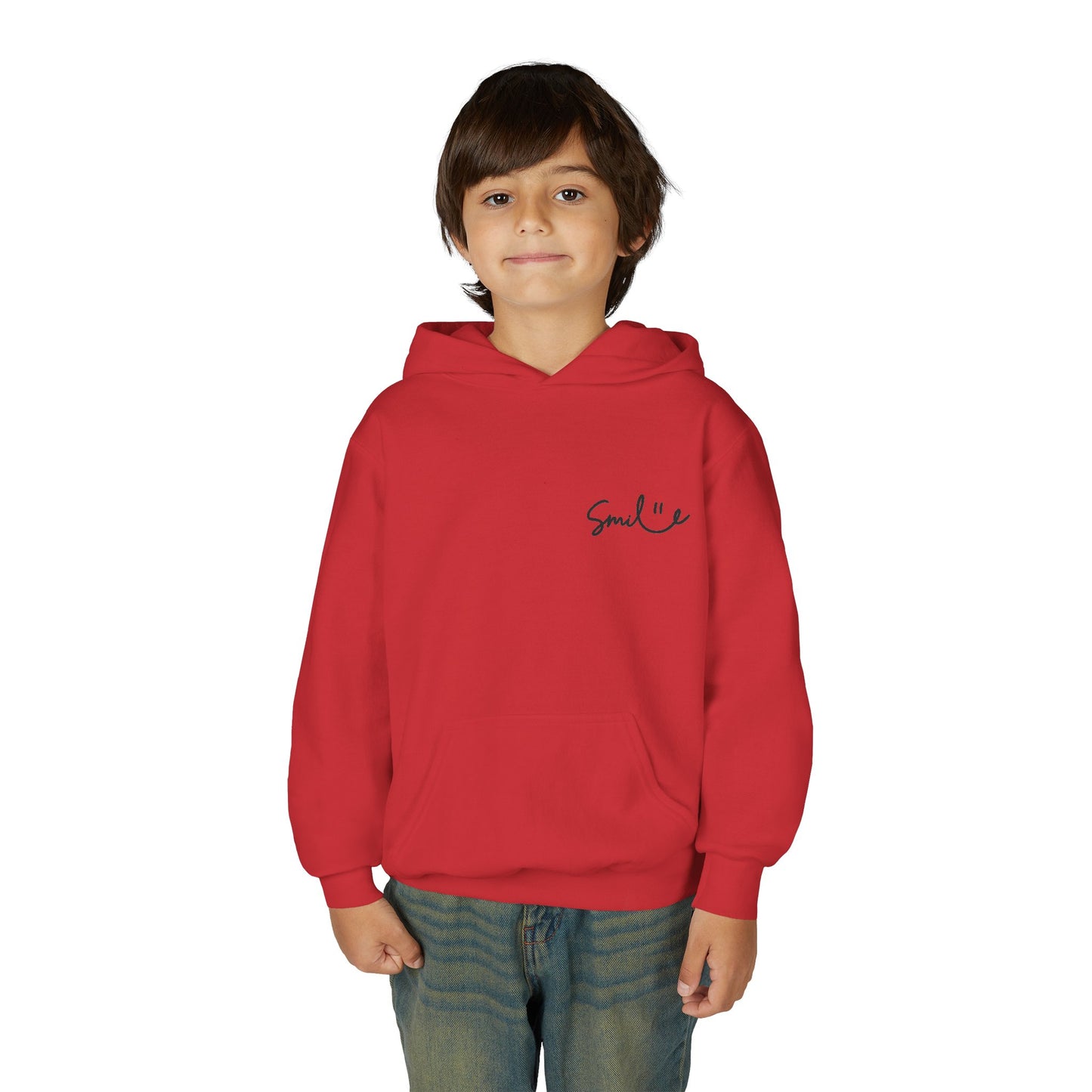 Smile Youth Hoodie - Cozy Heavy Blend Sweatshirt for Kids