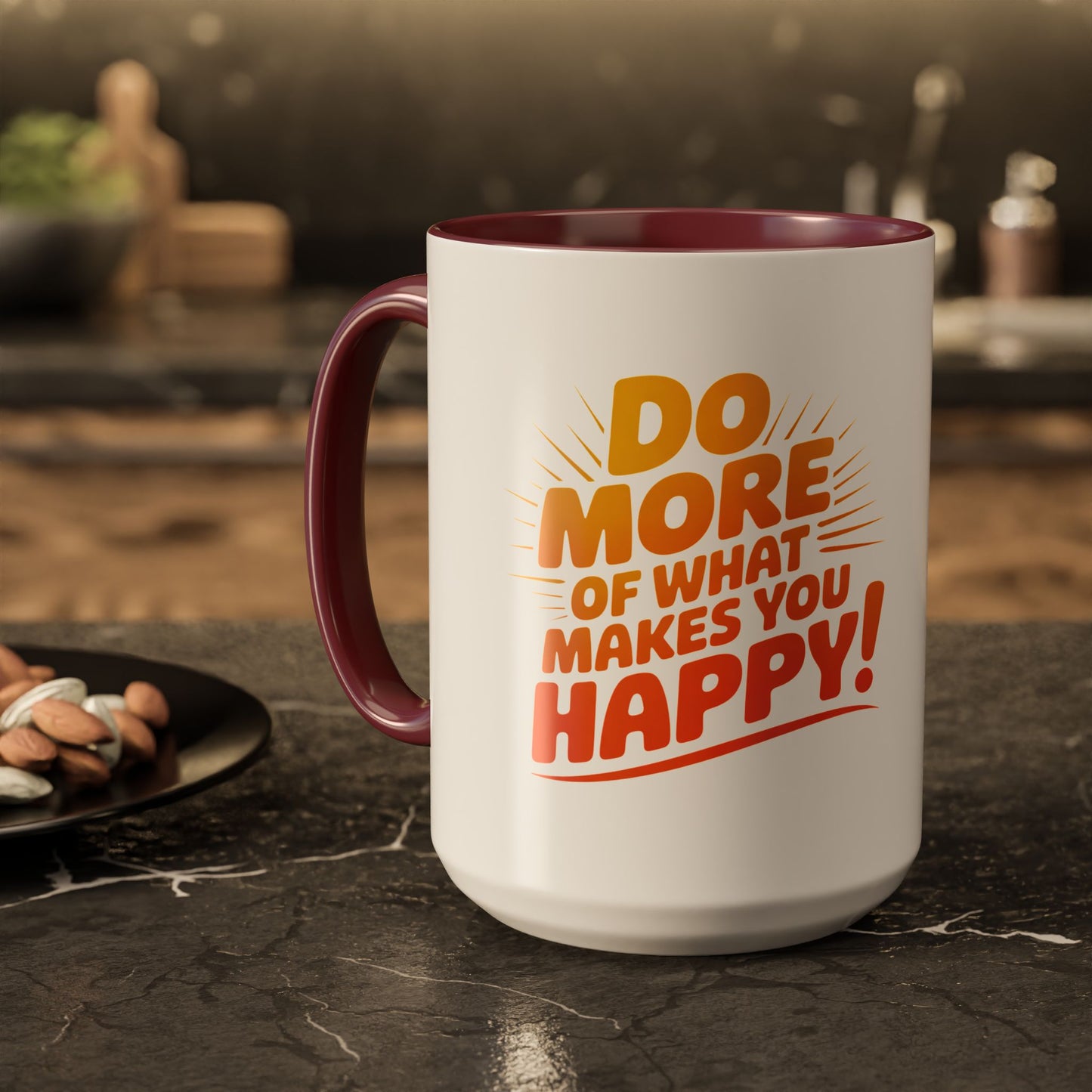 Do More of What Makes You Happy Mug — Colorful 11oz/15oz Ceramic Coffee Cup