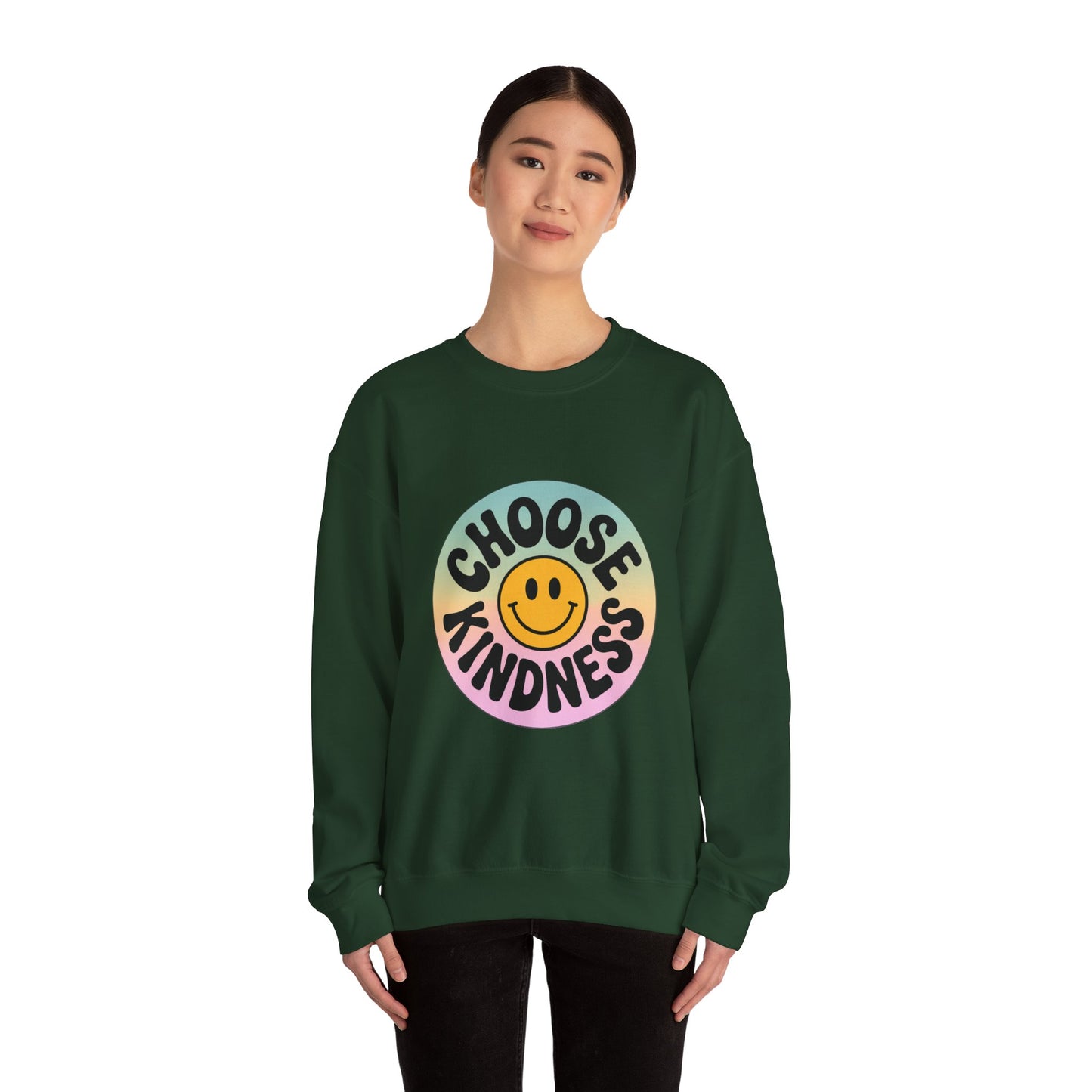 Choose Kindness Unisex Crewneck Sweatshirt - Positive Vibes Apparel