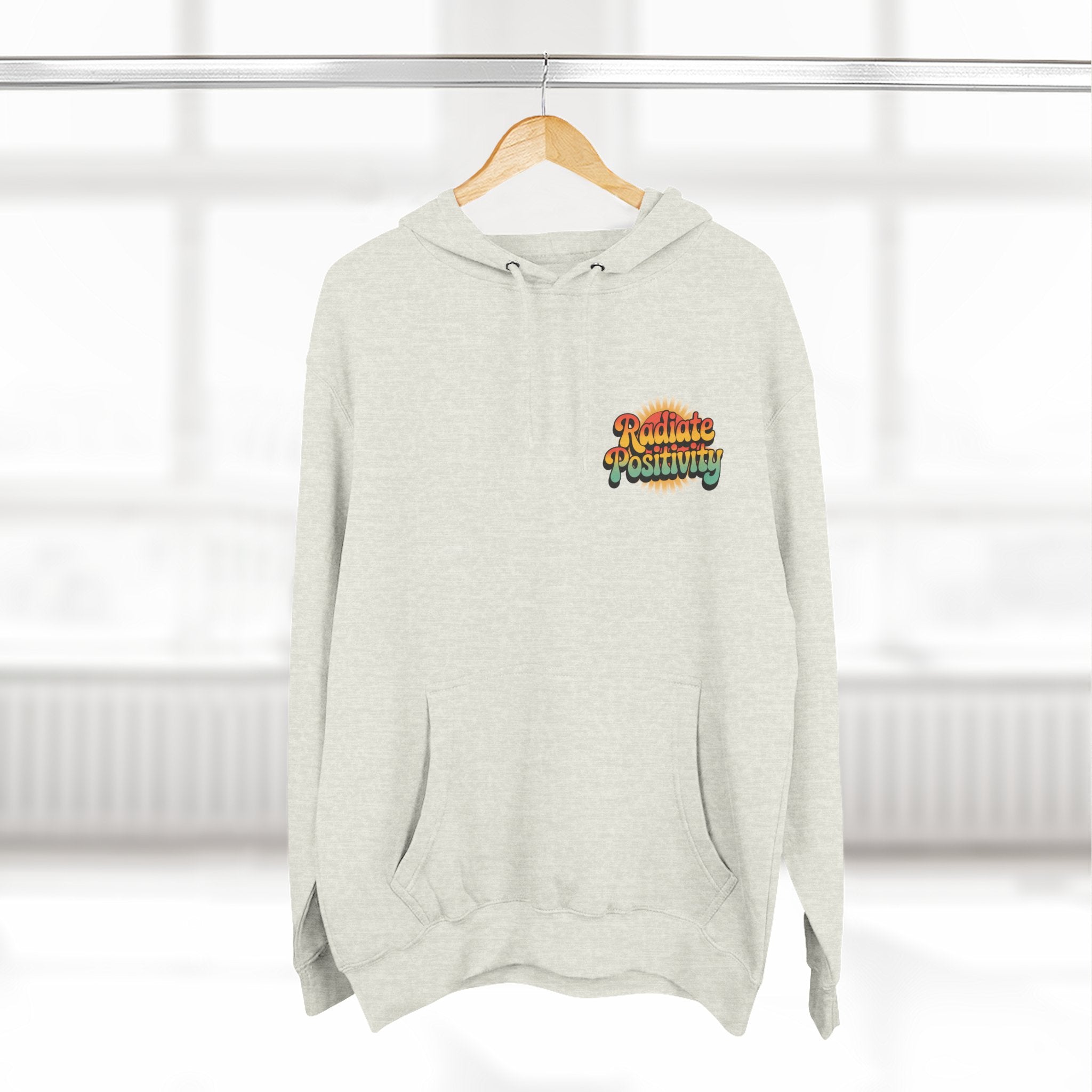 Radiate Positivity Three-Panel Fleece Hoodie