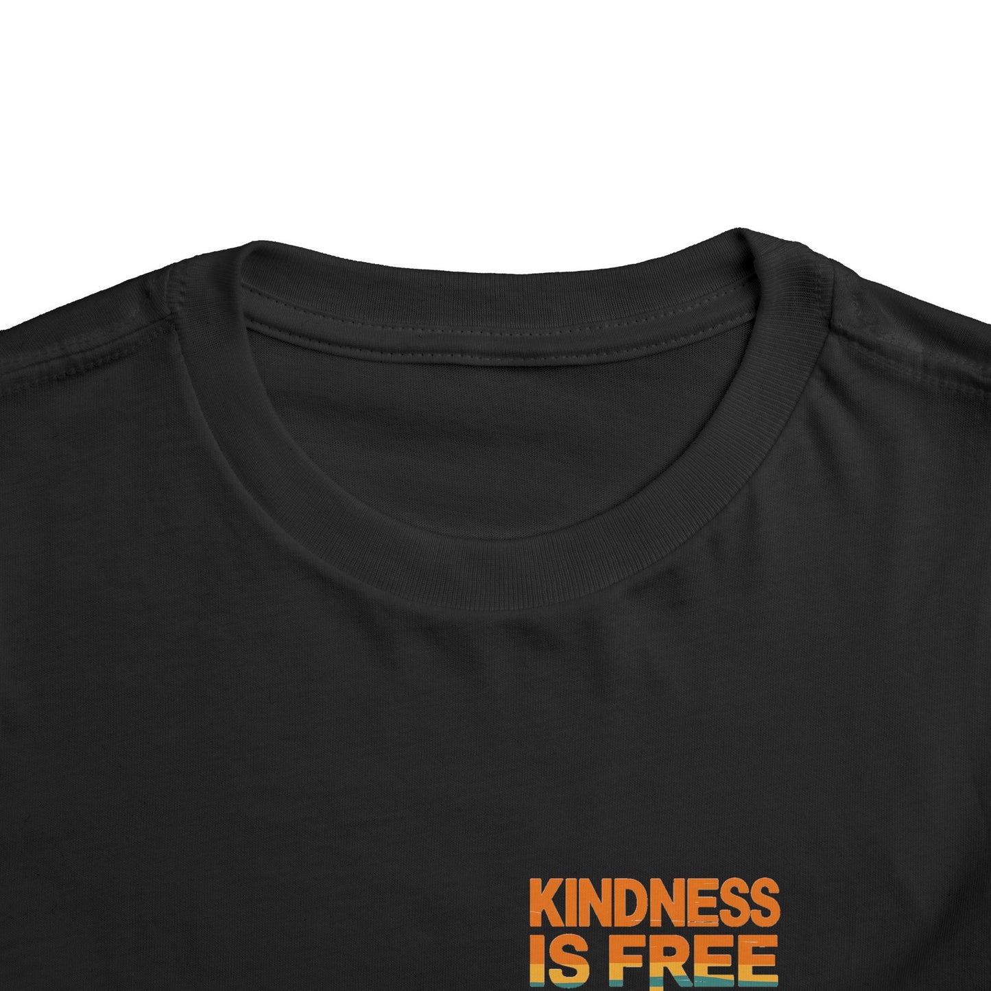 Toddler Short Sleeve Tee - Kindness Is Free Peace Design