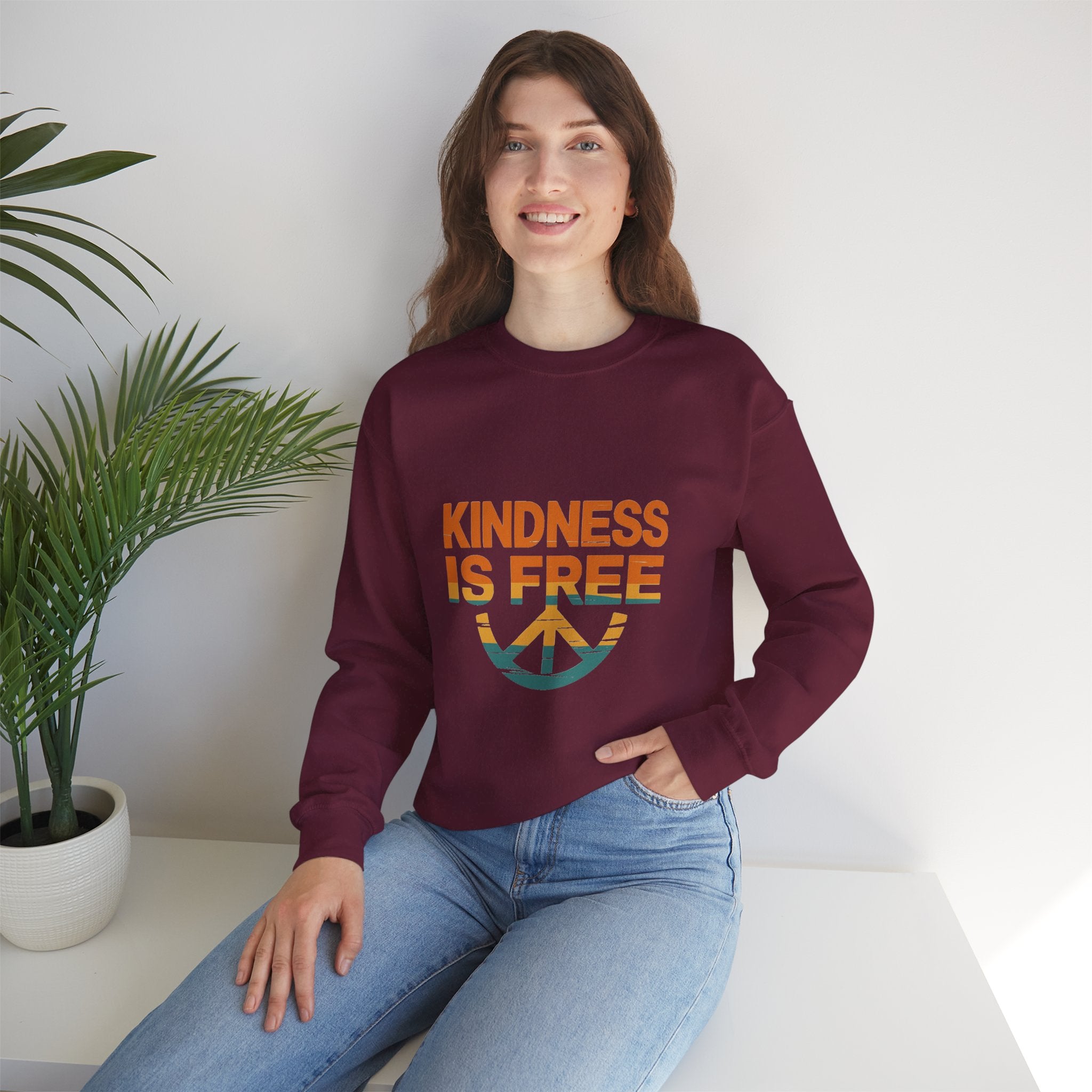 Unisex Kindness is Free Crewneck Sweatshirt