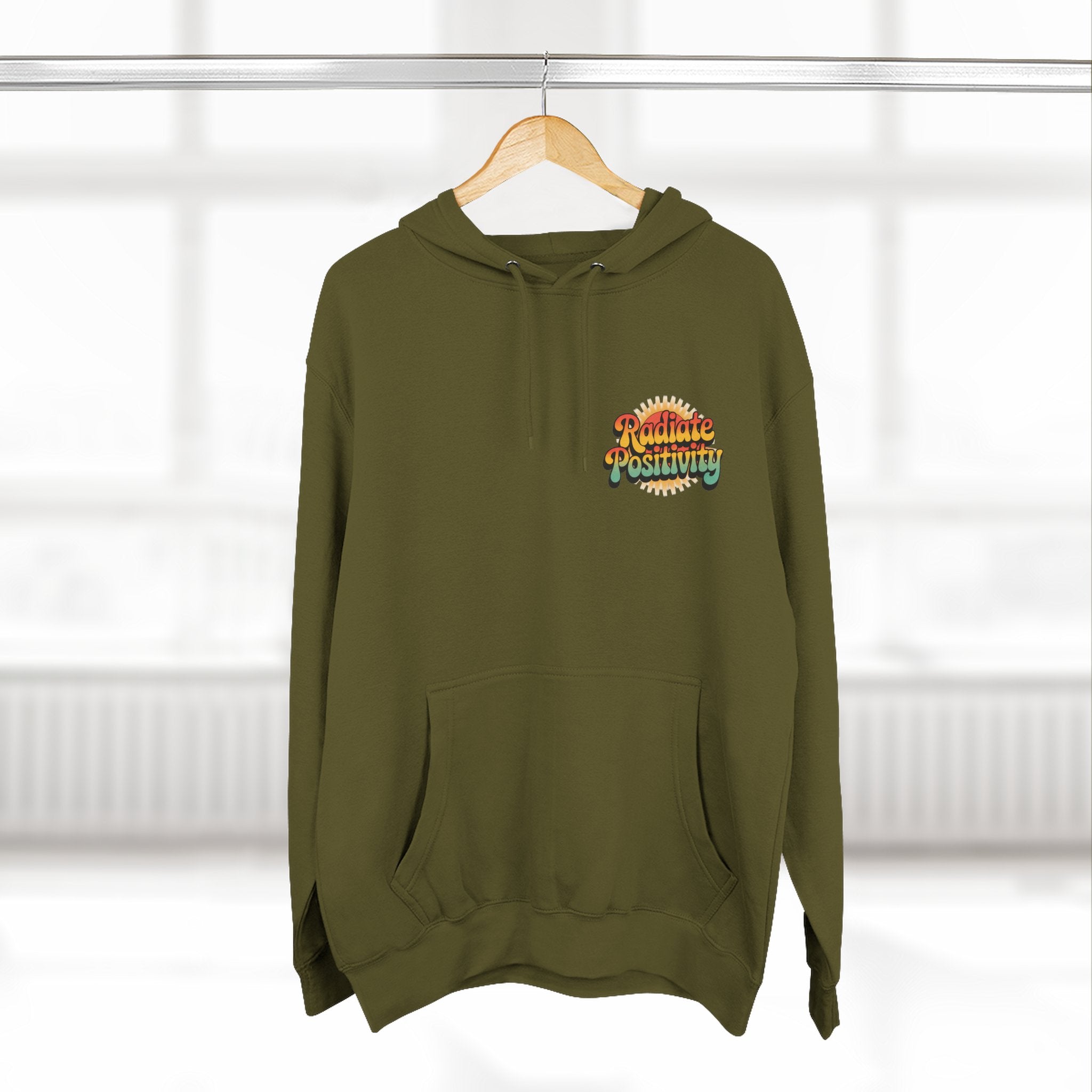 Radiate Positivity Three-Panel Fleece Hoodie