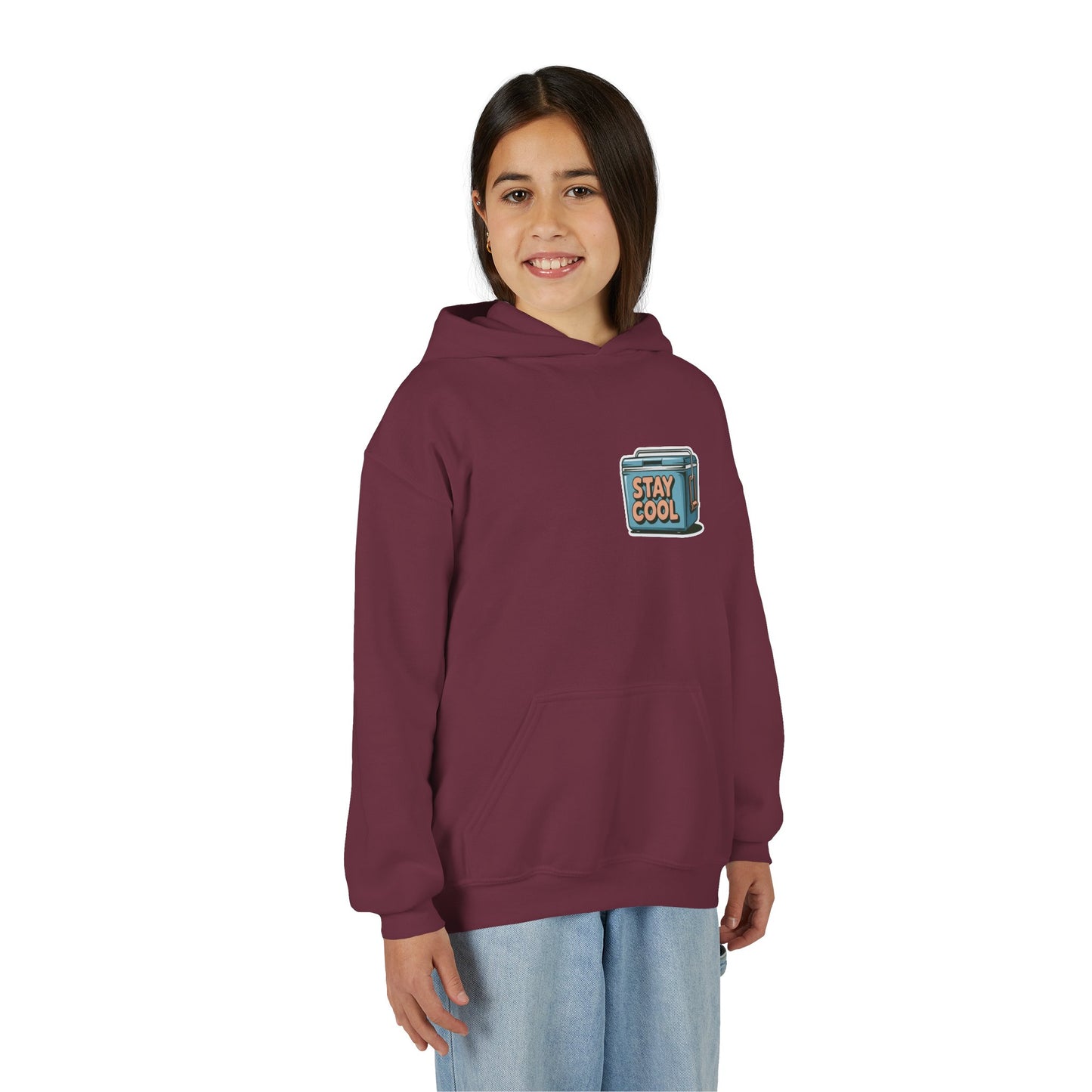 Youth Hooded Sweatshirt - Stay Cool Graphic
