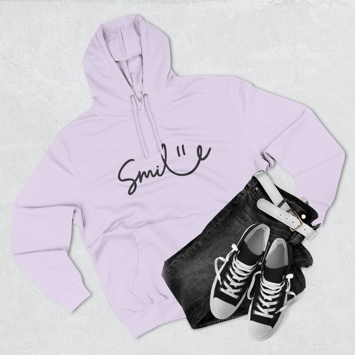 Smile Fleece Hoodie - Cozy and Stylish Pullover for Everyday Comfort