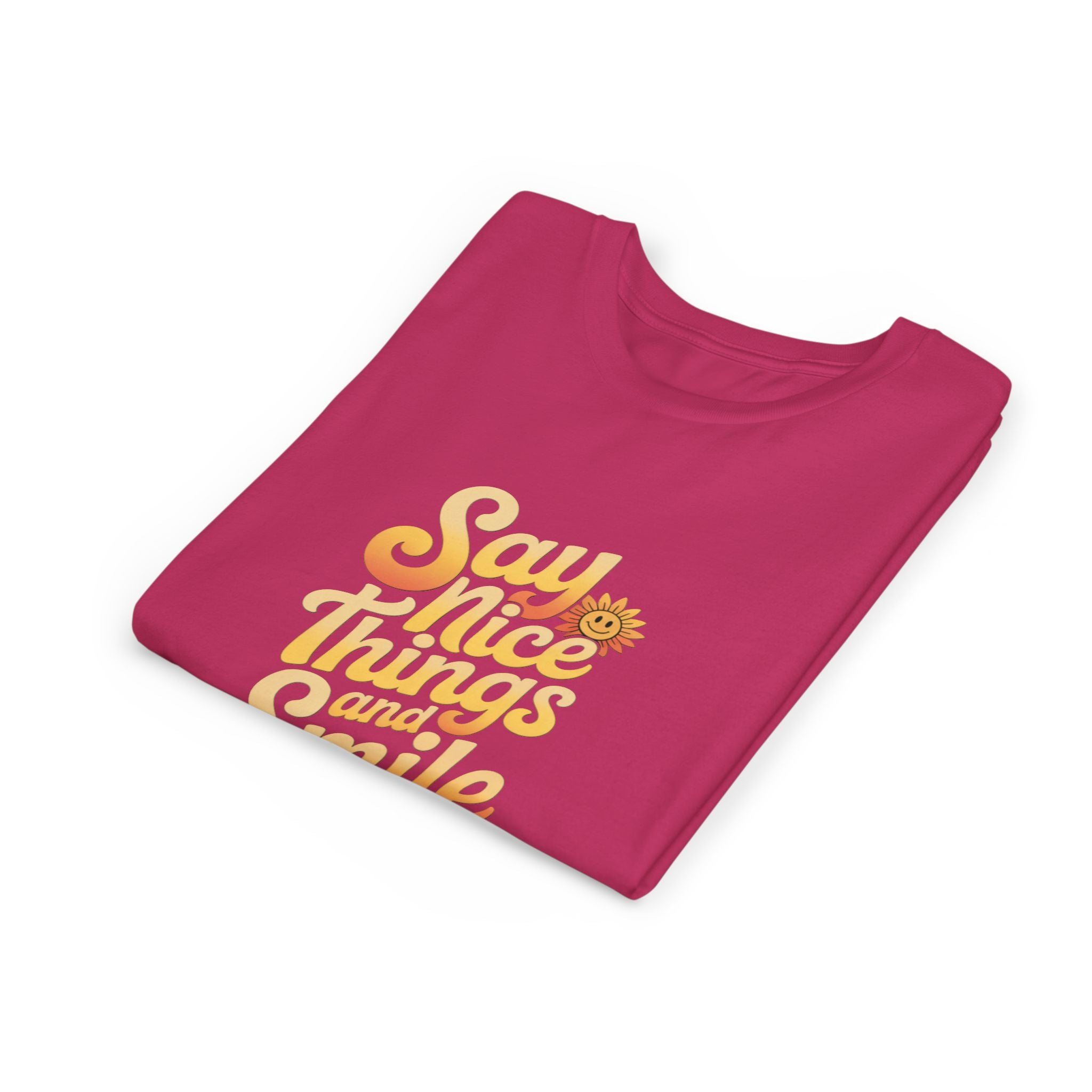 Say Nice Things Youth Tee - Positive Vibe Short Sleeve Shirt