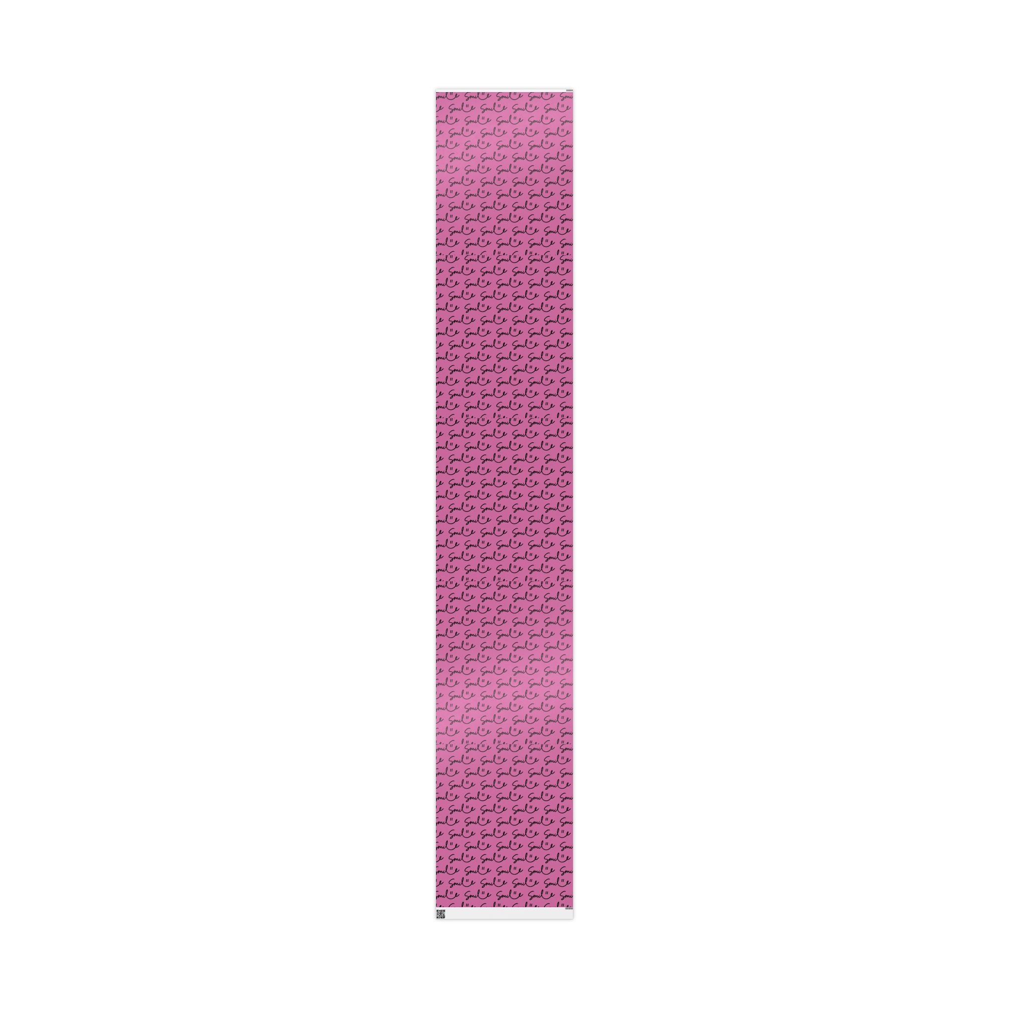 Light Pink/Black Smile Stylish Gift Wrapping Paper for Any Occasion