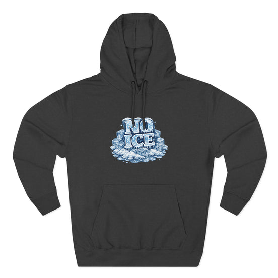 No ICE Graphic Hoodie — Funny Winter Climate Change Sweatshirt