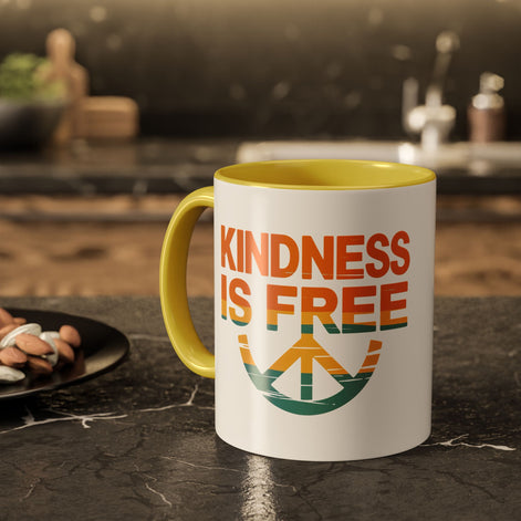 Kindness Is Free Mug - 11oz & 15oz Coffee Cup