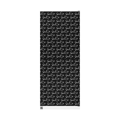 Black/White Smile Stylish Gift Wrapping Paper for Any Occasion