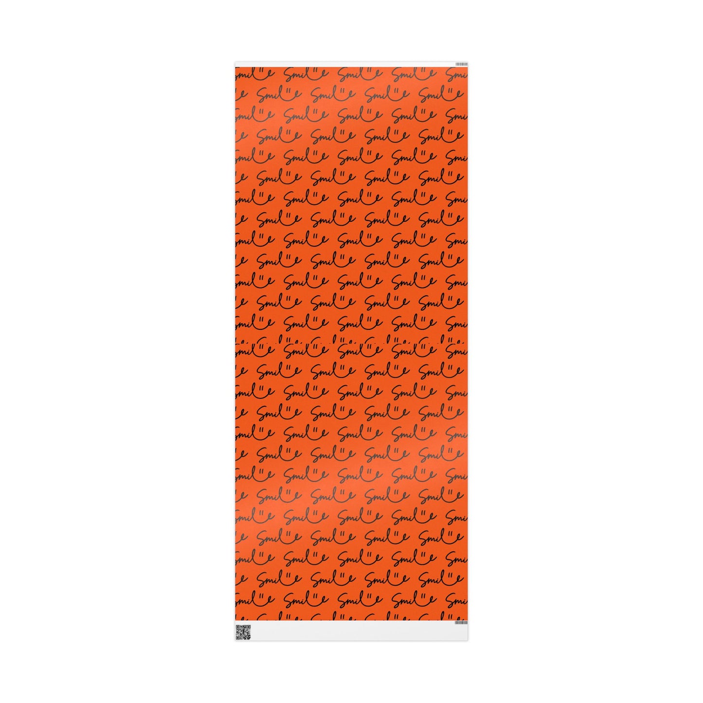 Orange/Black Smile Stylish Gift Wrapping Paper for Any Occasion