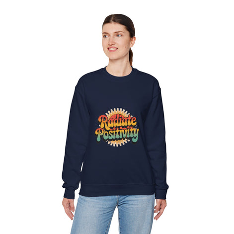 Radiate Positivity Unisex Heavy Blend Crewneck Sweatshirt