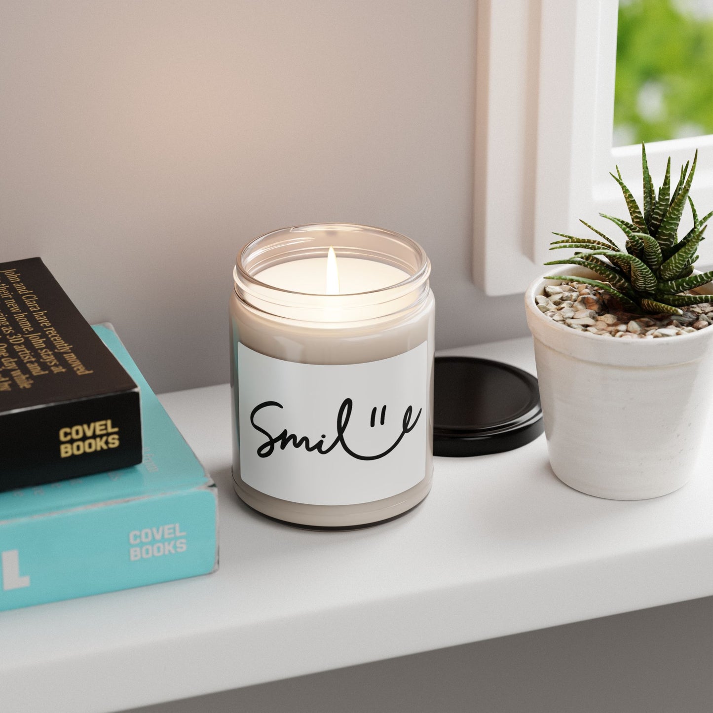 Smile Scented Soy Candle - 9oz Aromatherapy Comfort