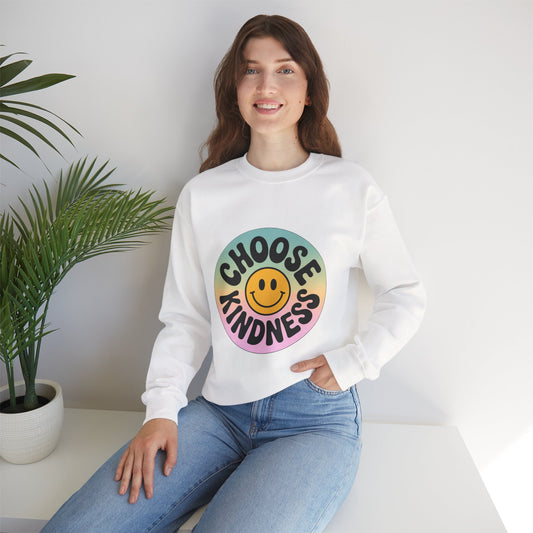 Choose Kindness Unisex Crewneck Sweatshirt - Positive Vibes Apparel