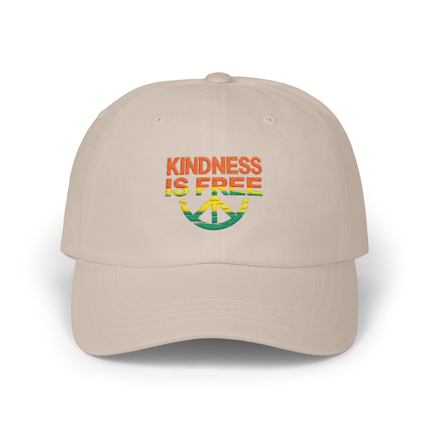 "Kindness Is Free" Peace Sign Embroidered Hat