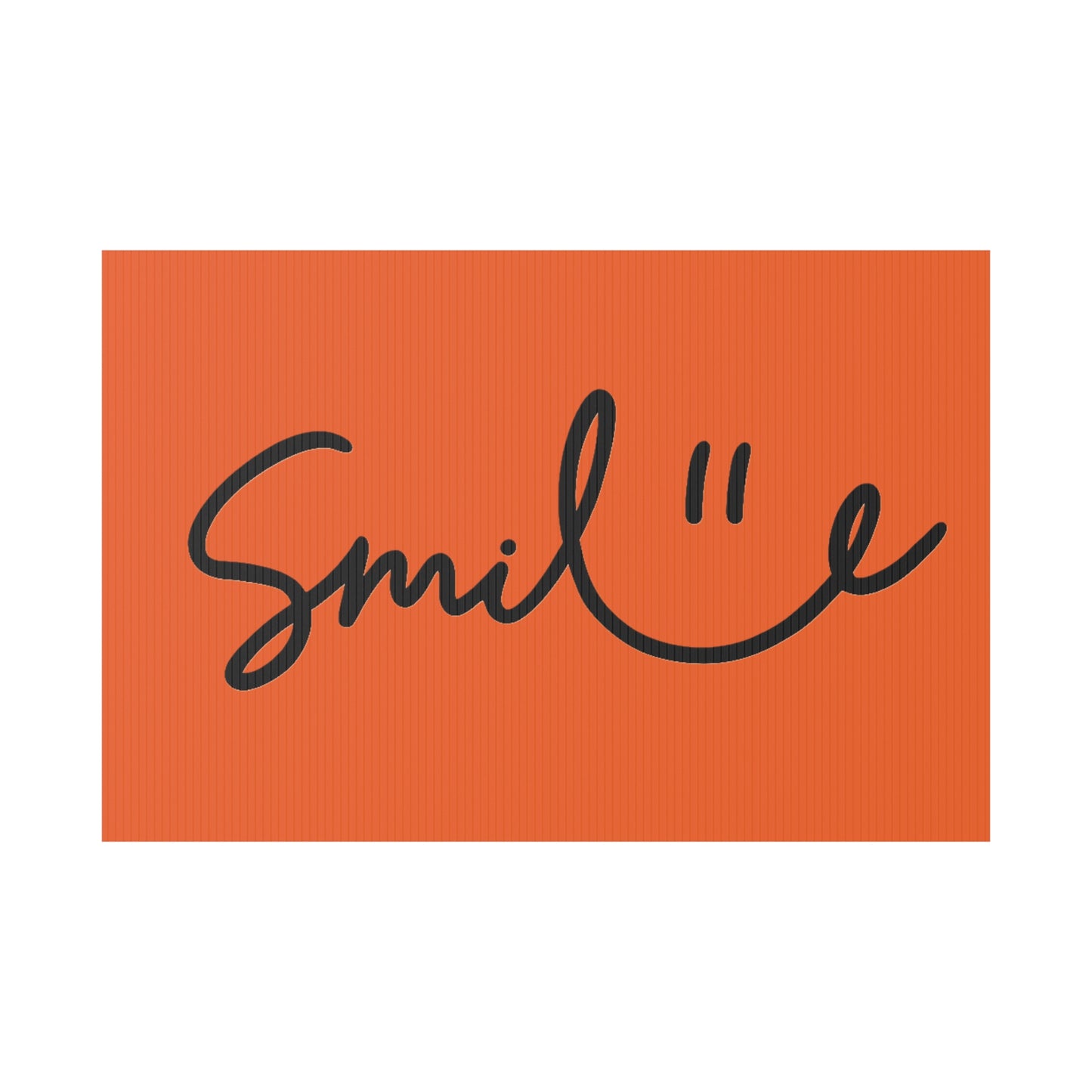 Orange Smile Yard Sign