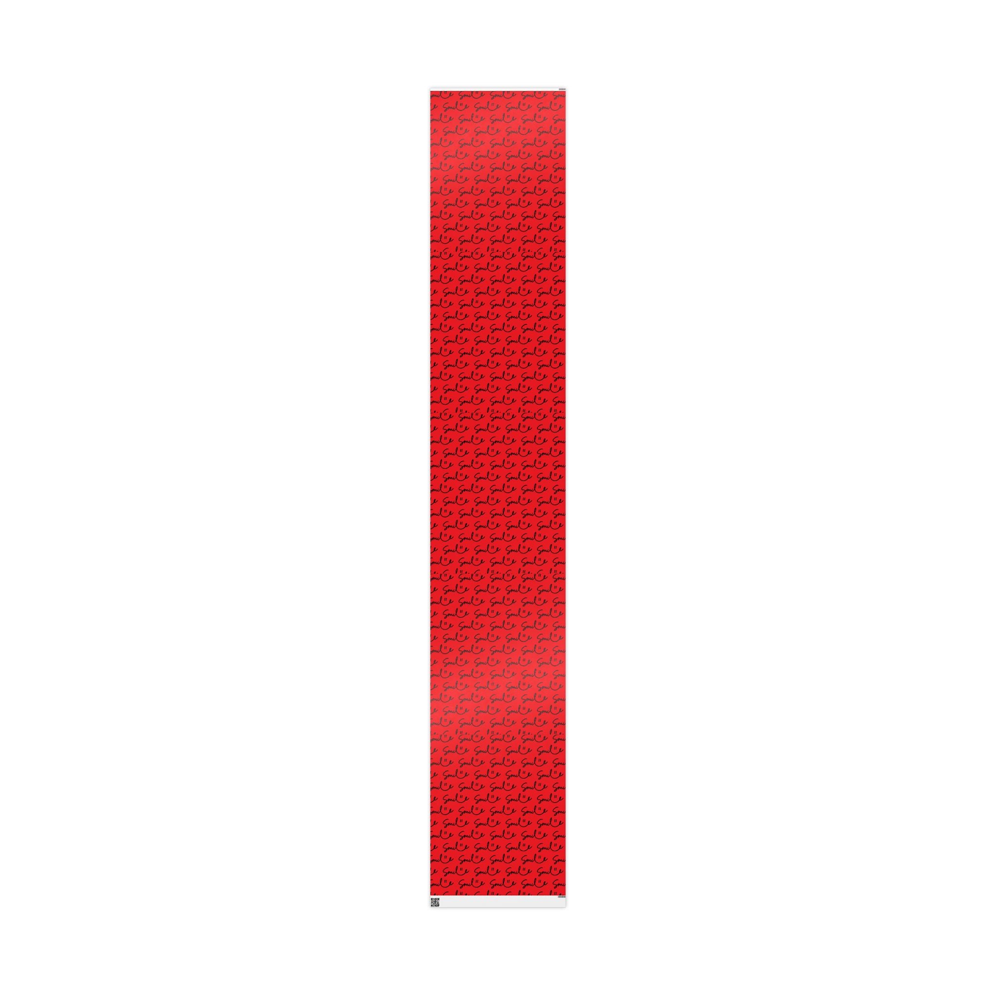 Red/Black Smile Stylish Gift Wrapping Paper for Any Occasion