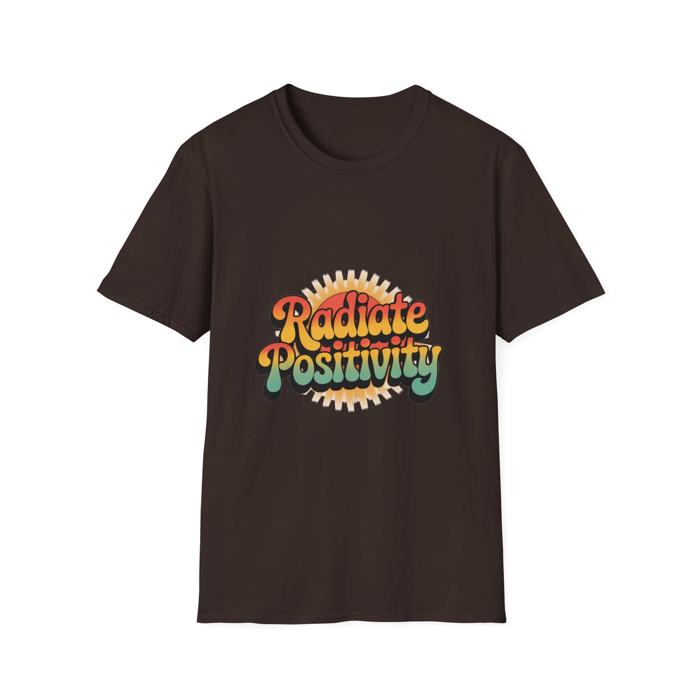 Radiate Positivity Unisex Softstyle T-Shirt - Feel Good Vibes